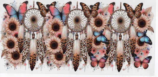 Dream Catcher Butterflies and Feathers